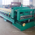 HT colored steel glazed roofing sheet making machine made in china